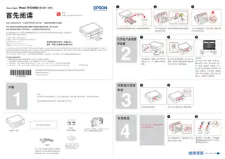 EPSON爱普生Stylus Photo TX720WD 首先阅读